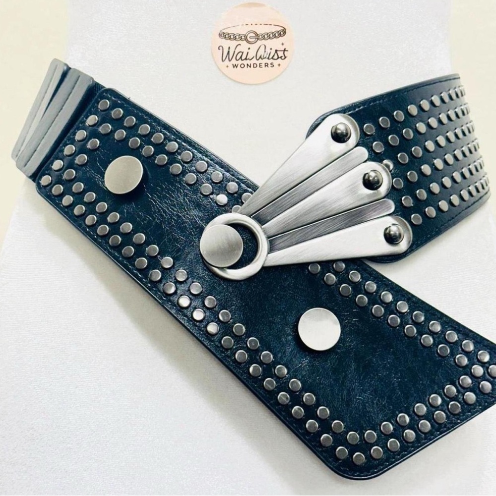 Black Studded Belt
